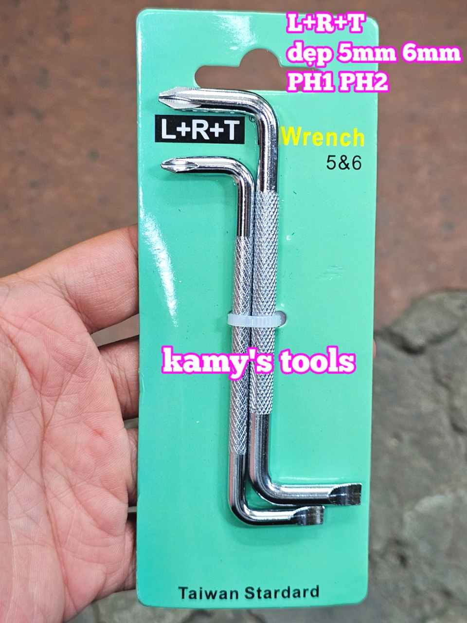 Bộ Tua Vít 2 Đầu Chữ Z L+R+T dẹp 5mm 6mm PH1 PH2