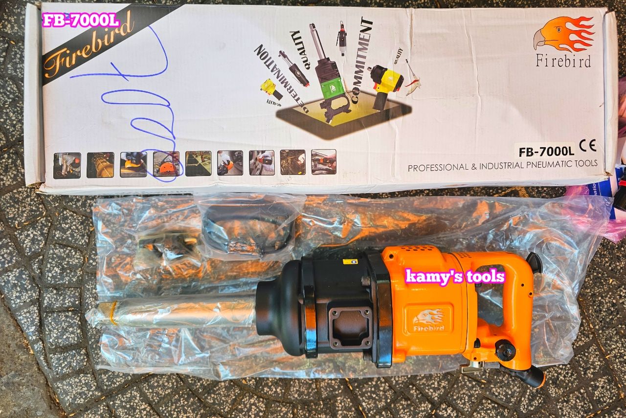 FB-7000L Máy vặn xiết bulong bắn siết tháo mở ốc  Firebird 1 inch mở tối đa 55mm