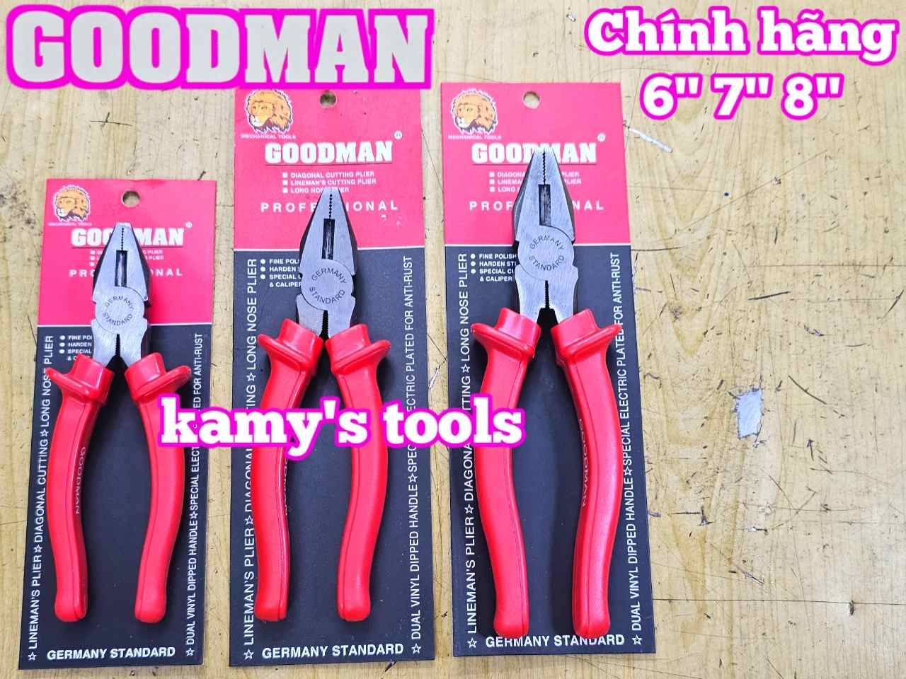 Kìm điện Goodman 6 inch 7 inch 8 inch chính hãng 95-306 95-307 95-308