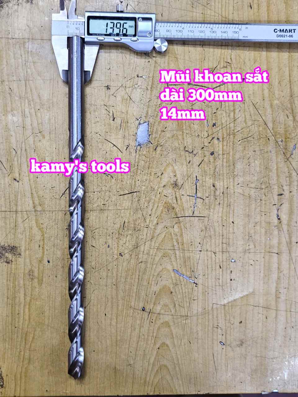 Mũi khoan sắt dài 300mm cỡ 14mm 16mm Wetools WT-233014 WT-233016