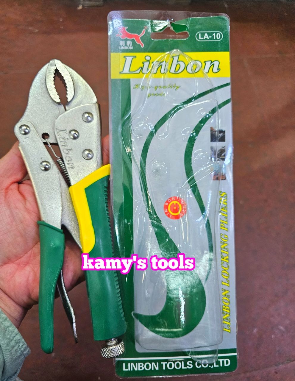 Kìm bấm chết Linbon 10 inch dài 250mm cán bọc nhựa