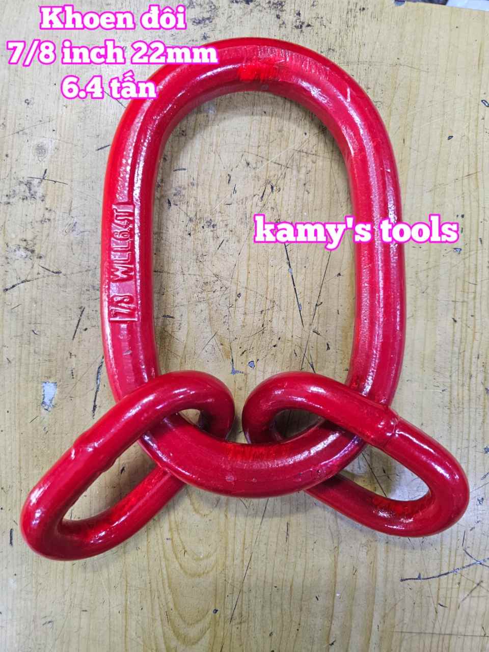 Vòng khoen đôi xuyến đôi 6.4 tấn 7/8 inch đường kính 22mm Wetools WTML-7816