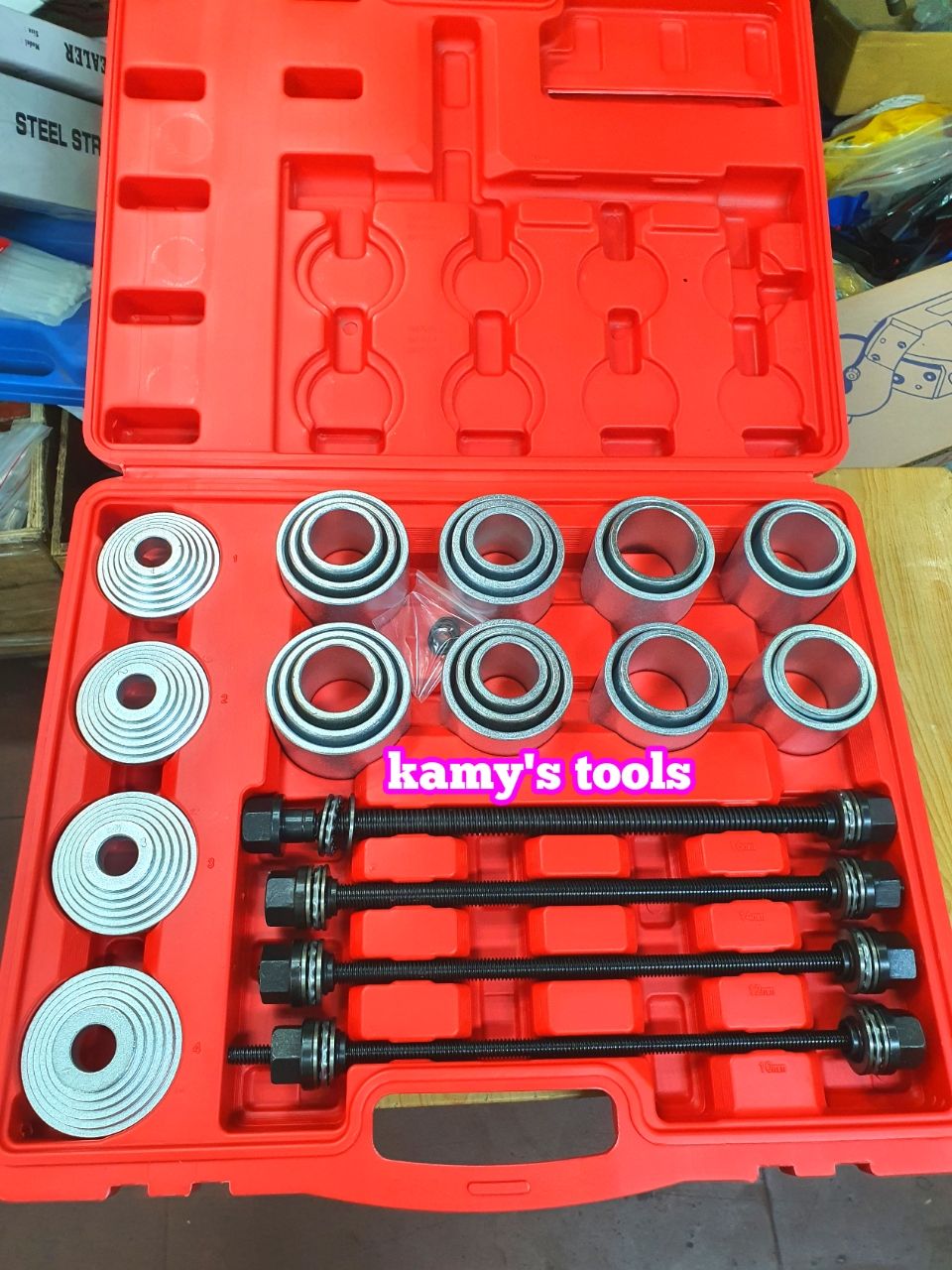 Bộ dụng cụ vam cảo ổ bi bạc đạn bánh trước 28 chi tiết kamytools