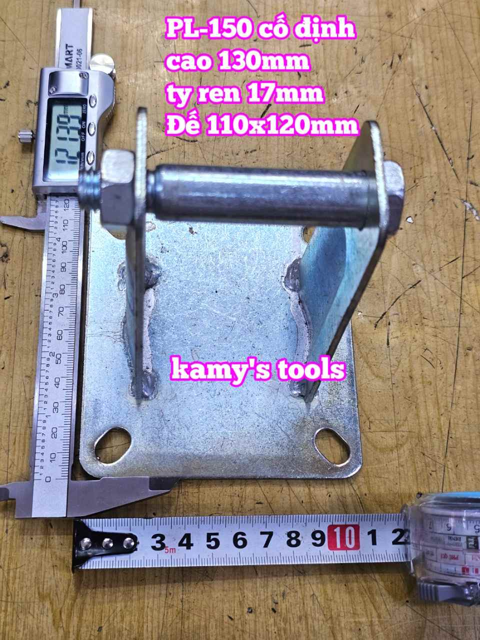 Đế càng cố định và xoay dùng cho bánh xe 150mm PL-150 Kamytools