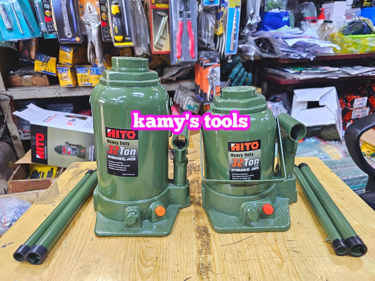 Kích con đội thủy lực 32 tấn lùn và đế mỏng cao Hito