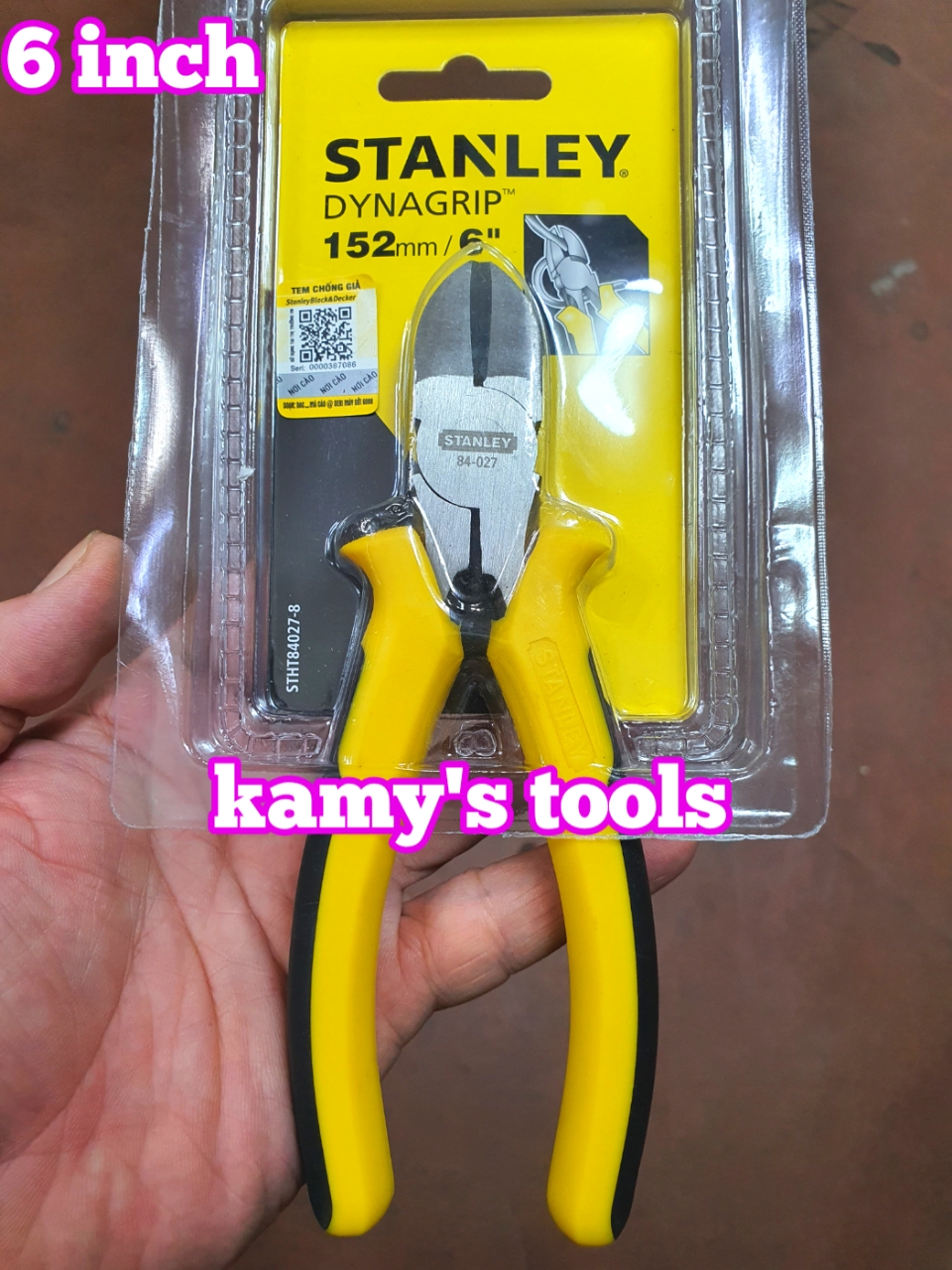 [Chính hãng] Kìm cắt Stanley 6 inch 152mm model 84-027, STHT84027-8, kềm cắt