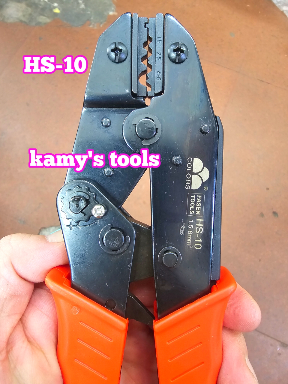 Kìm bấm cos trần Fasen HS-10 1.5-6mm2 dài 223mm