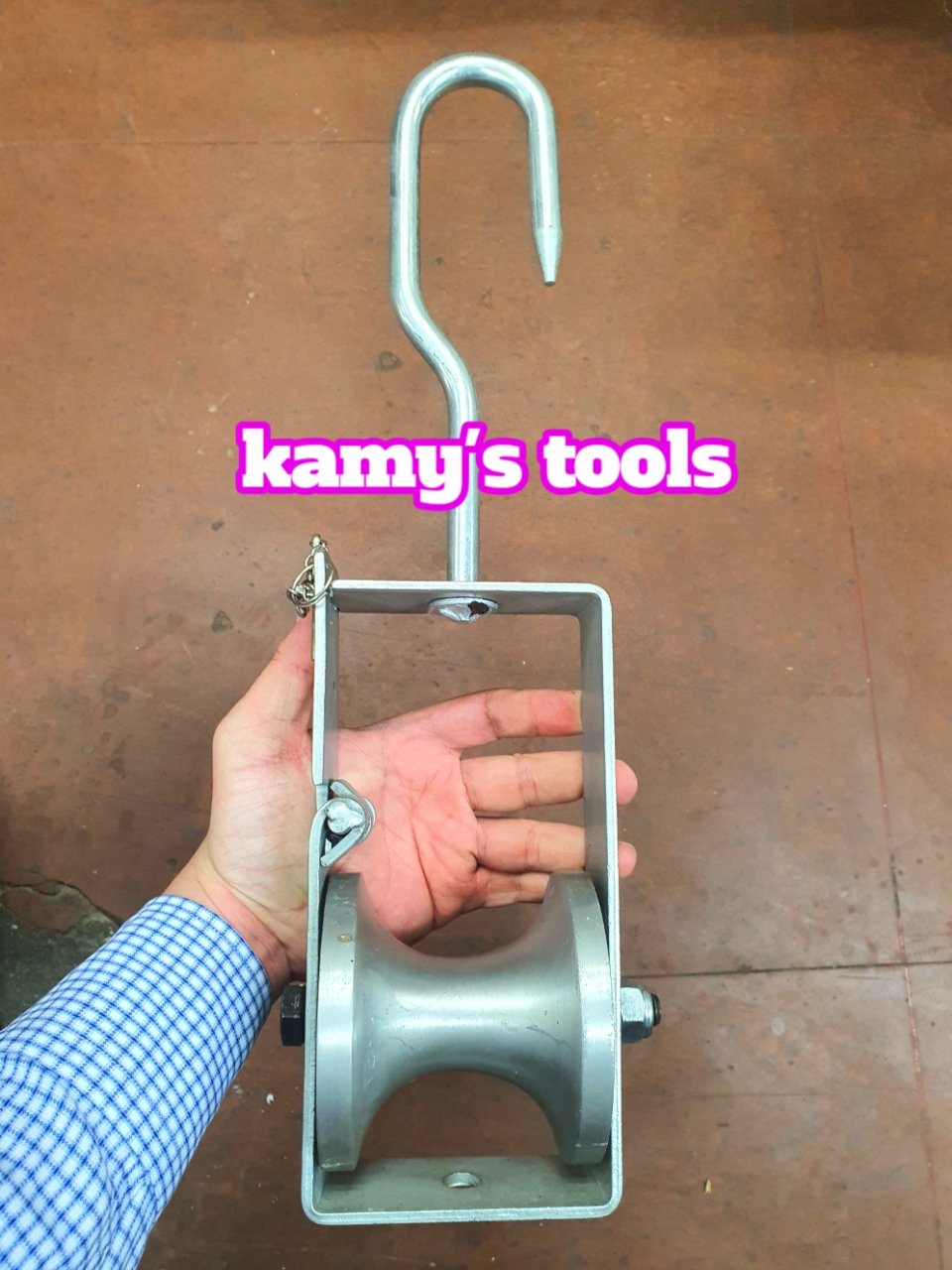 Puly Nhôm Kéo Cáp Dài 410mm, Ròng Rọc Nhôm