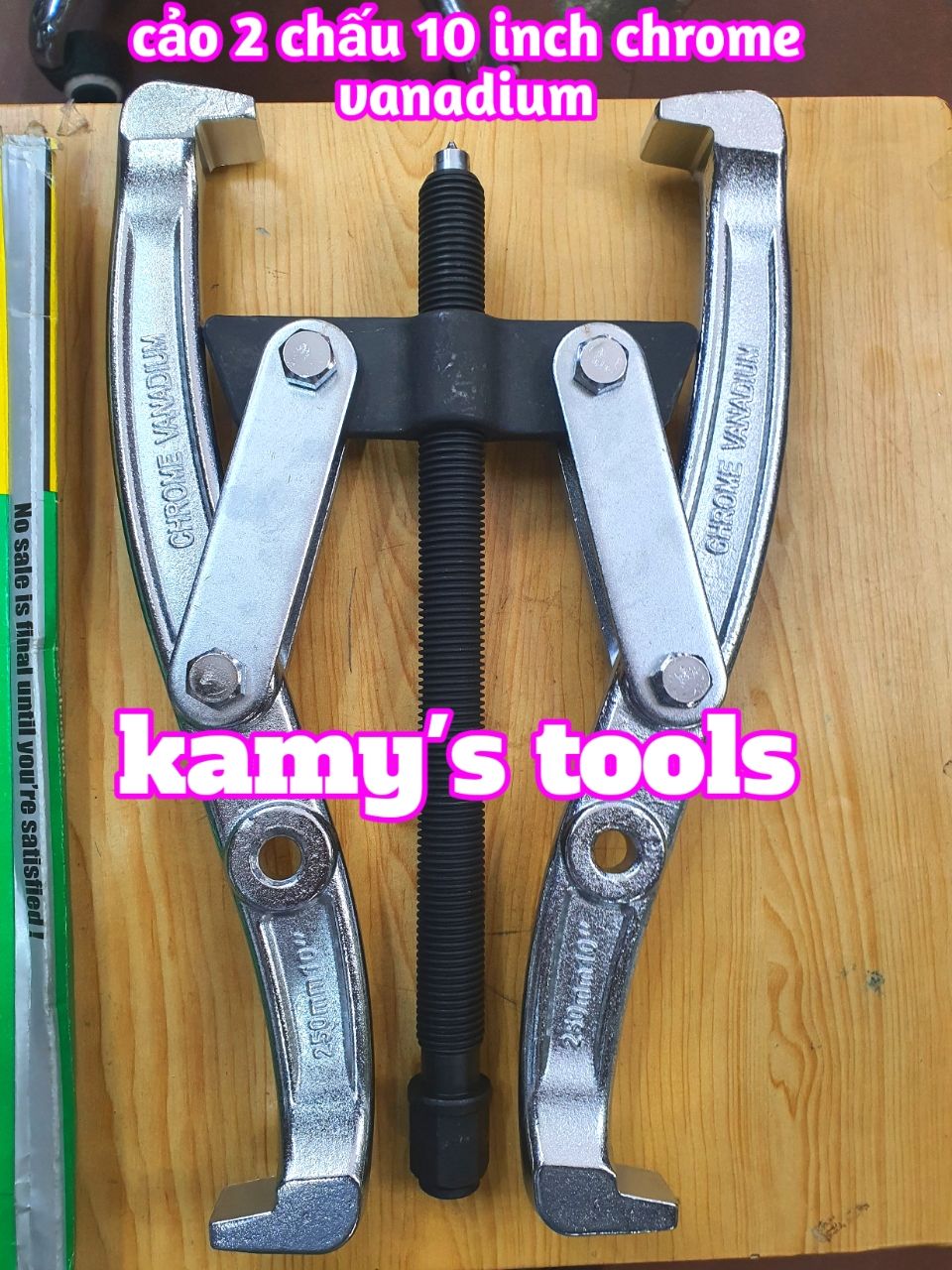 Cảo 2 Chấu 10 Inch Wetools Chrome Vanadium, Vam 2 Chấu 10 Inch