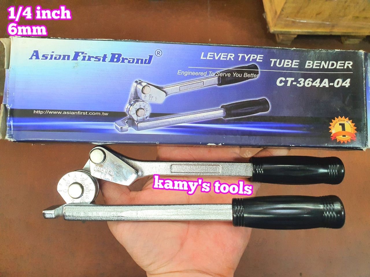 Dụng Cụ Uốn Ống Đồng Inox 6mm Ct-364a-04 Asian First Brand Taiwan (Vam Uốn Ống 6mm)