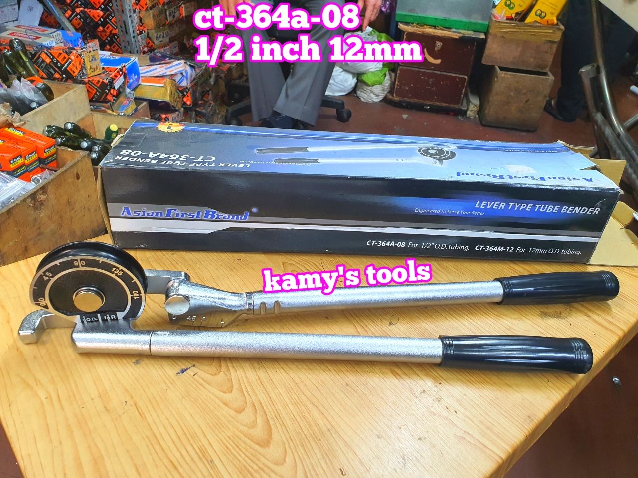 Dụng Cụ Uốn Ống Đồng Inox 12mm Model Ct-364a-08 Asian First Brand Taiwan (Vam Uốn Ống 12mm)