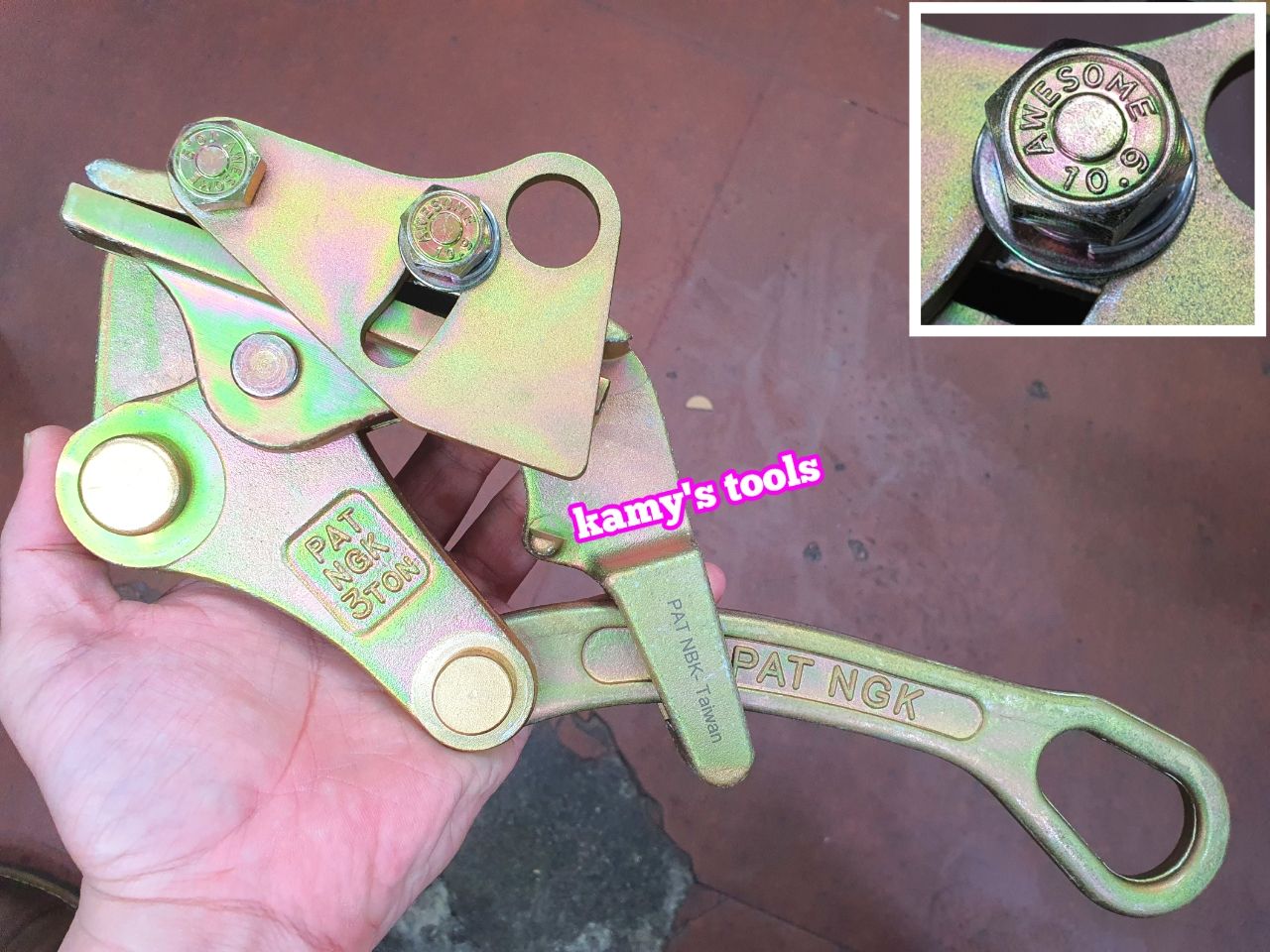 Cóc kẹp cáp S-3000CL 3 tấn 16-32mm Haru Pat Ngk Awesome cao cấp