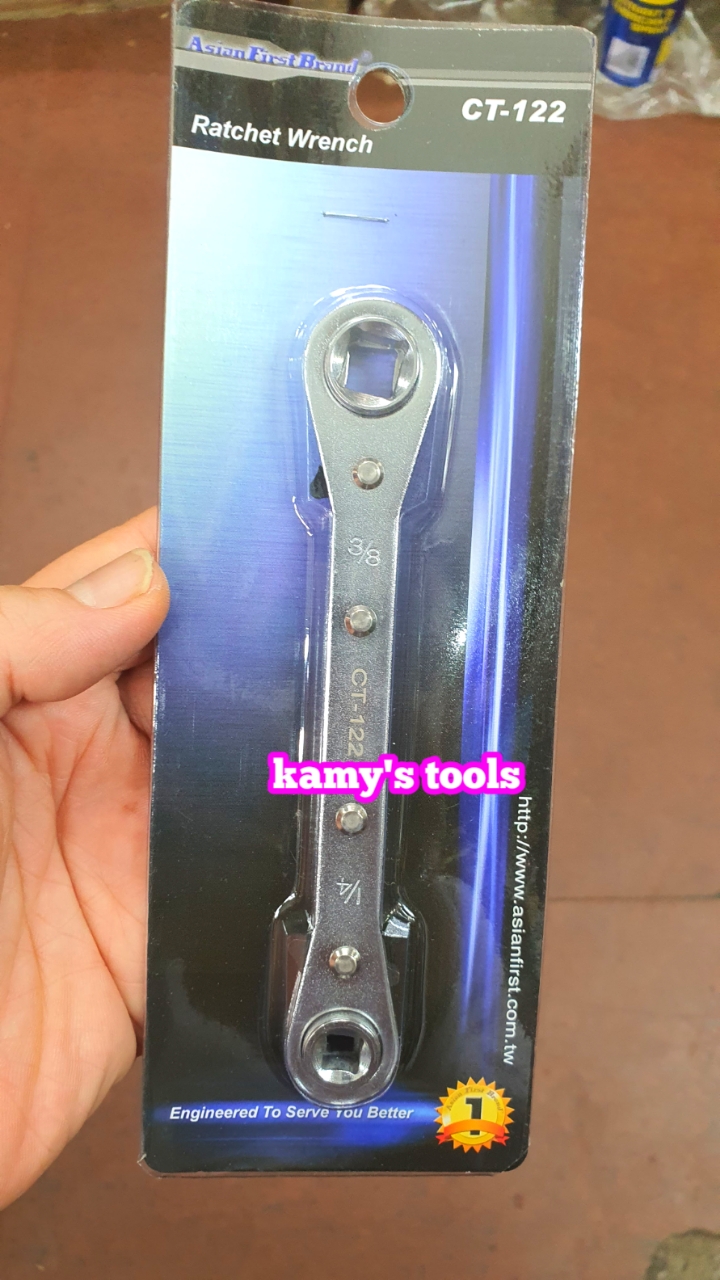 Cờ Lê Vòng 4 Đầu Mở Van Gas Lạnh Ct-122 Asian First Brand Taiwan (Van Mở Ga Lạnh 4 Đầu)