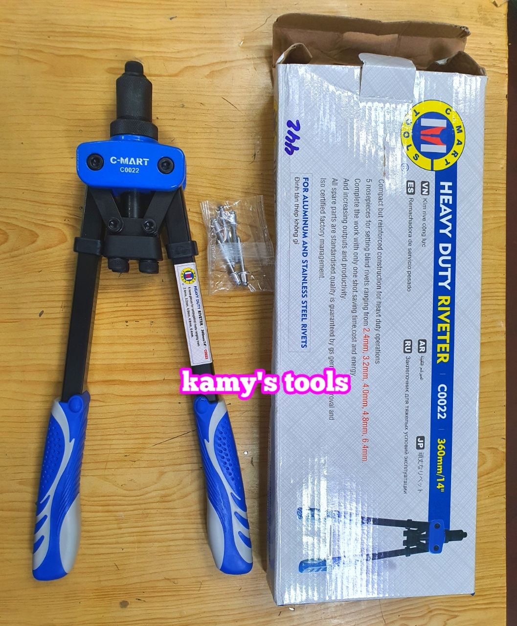 Kìm Bấm Rút Rive Cộng Lực Cmart Cao Cấp C0022 Dài 430mm