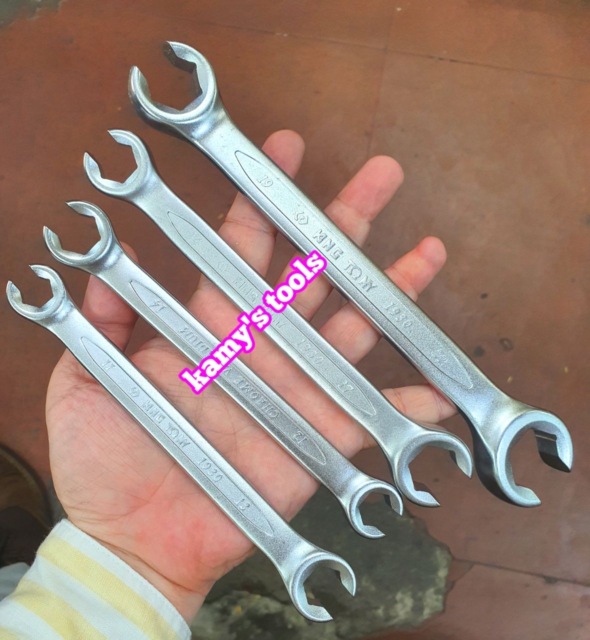 Cờ Lê Mở Ống Dầu Kingtony 8mm-10mm, 10mm-11mm, 10mm-12mm, 11mm-13mm, 12mm-14mm, 14mm-17mm, 17mm-19mm, 19mm-22mm 19300810 19301011 19301012 19301113 19301214 19301417 19301719 19301922