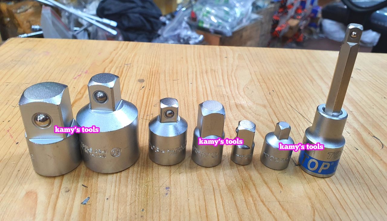 Đầu Chuyển Đầu Biến Cần Tuýp Top 1/4 Ra 3/8, 3/8 Ra 1/4, 3/8 Ra 1/2, 1/2 Ra 3/8, 3/4 Ra 1/2, 1/2 Ra 3/4 bán lẻ từng cái