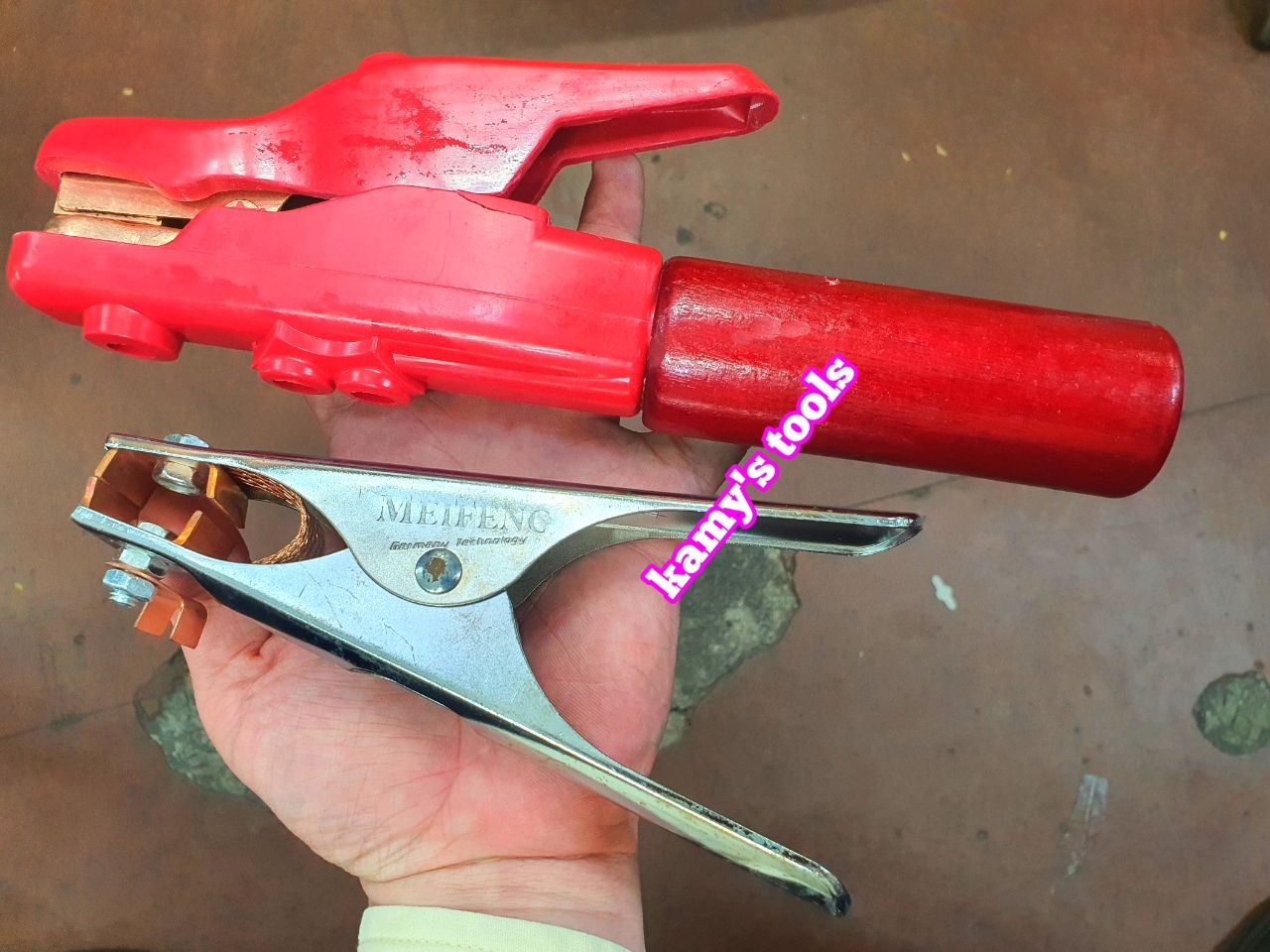 Kìm hàn cán gỗ 600a LS-600A và kìm kẹp mát mass 300a