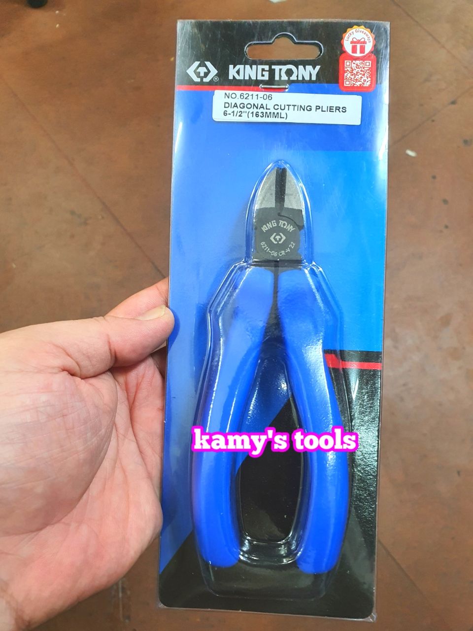 Kìm Cắt Kingtony 6.5” 6211-06, Kiềm Cắt, Kềm Cắt