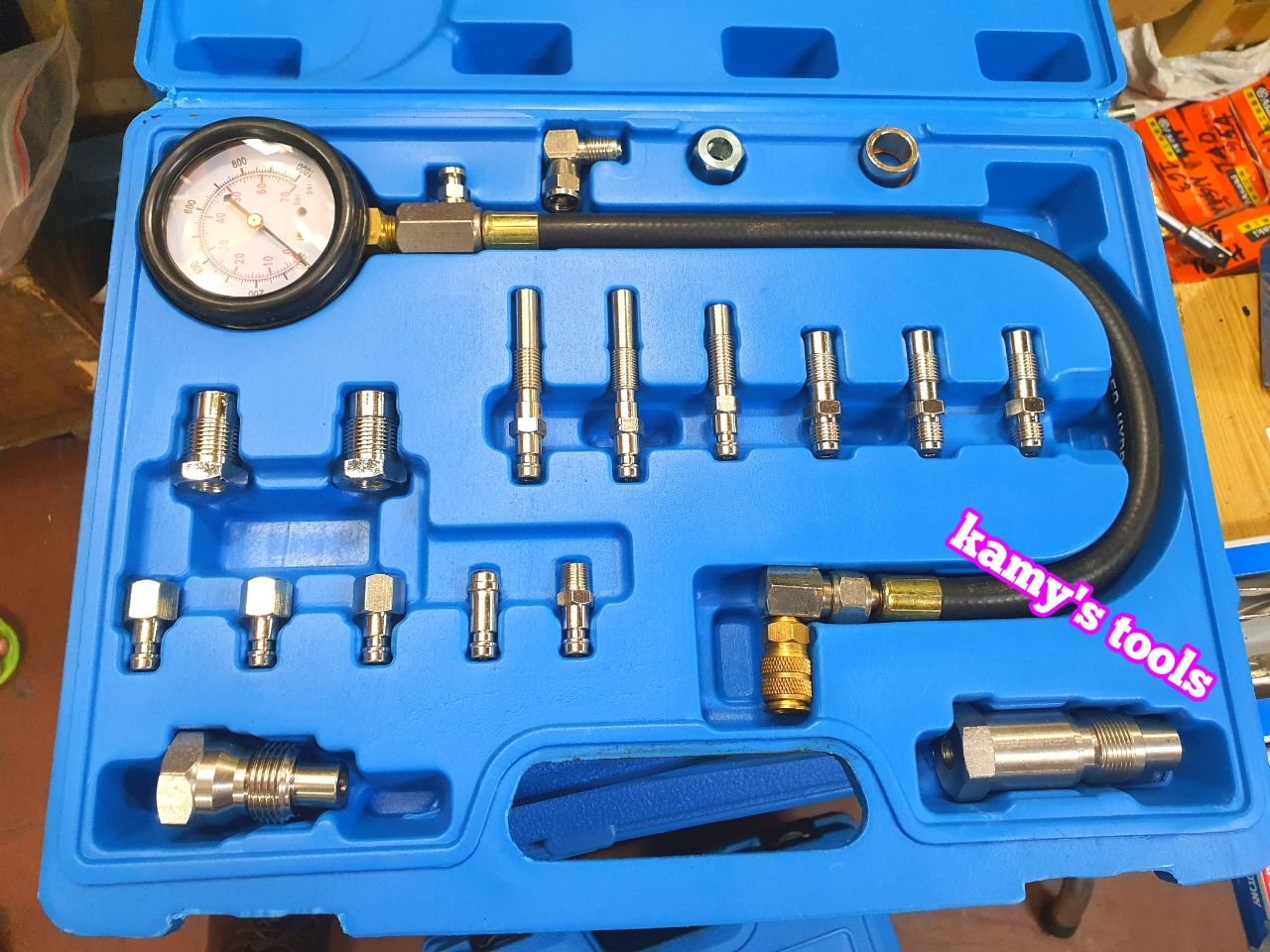 Thiết Bị Đồng Hồ Đo Kiểm Tra Áp Suất Nén Xi Lanh Xilanh Động Cơ Dầu Diesel Xe Ô Tô Xe Tải TU-15A