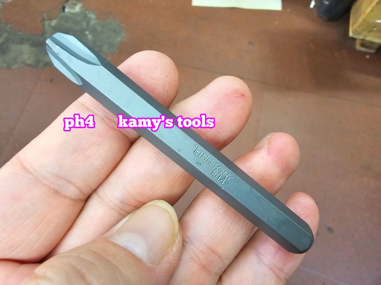 Mũi vít đóng bake PH2 PH3 PH4 Kingtony model 188002P 188003P 188004P dài 80mm