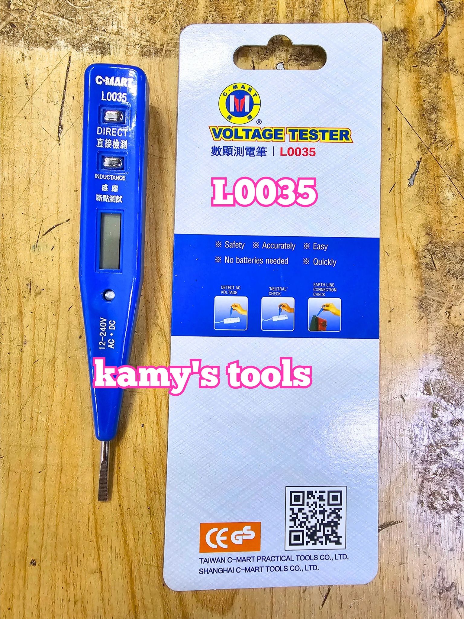 Bút Thử Điện Có Đồng Hồ C-mart L0034 Và L0035 bán lẻ từng cây