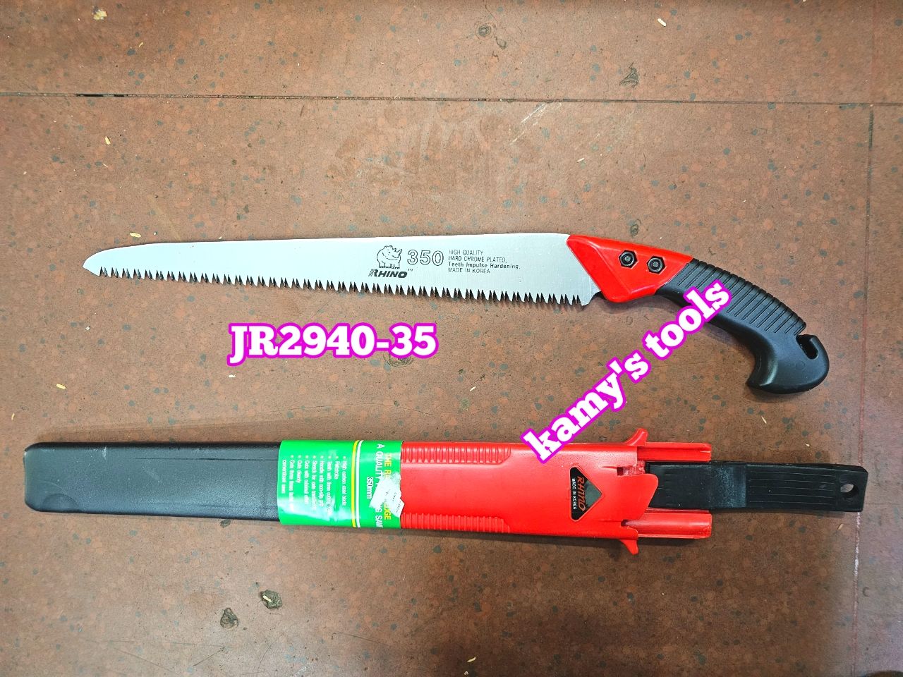 Cưa Gỗ Cầm Tay Rhino Lưỡi Dài 350mm Loại Cong JR2940C-35 Và Thẳng JR2940-35 Hàn Quốc Chính Hãng