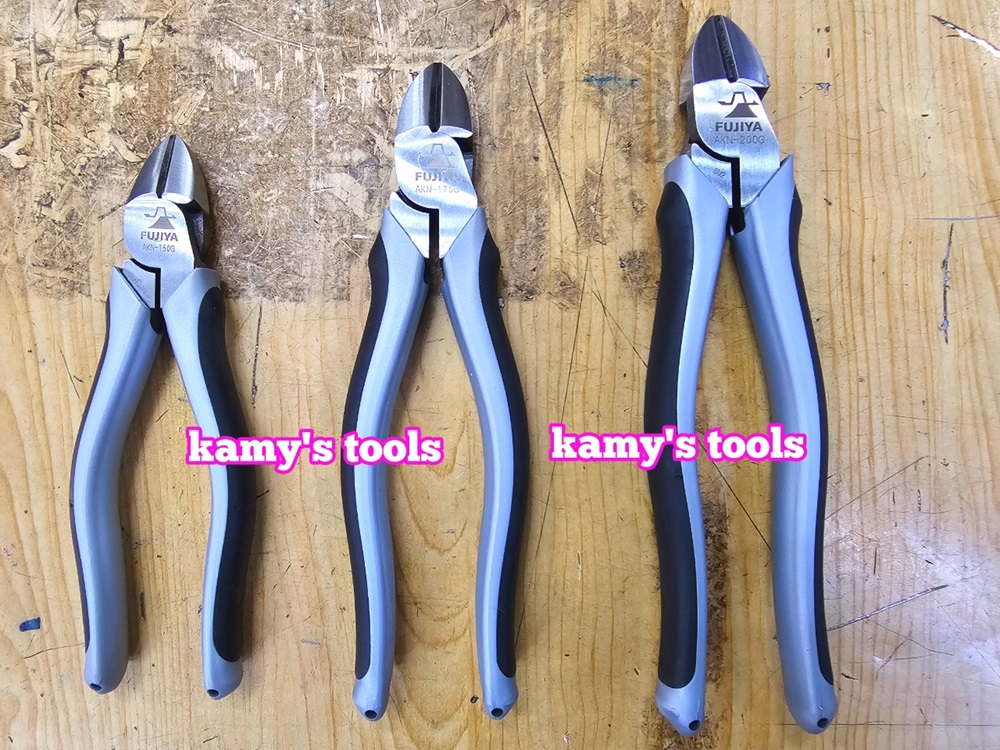 Kìm cắt lệch tâm Fujiya cán đen xám AKN-150G AKN-175G AKN-200G cao cấp