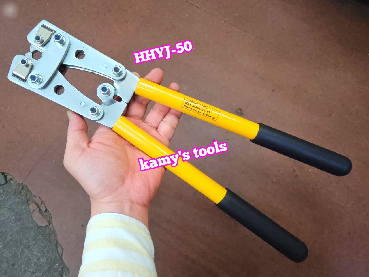 Kìm bấm cos hhyj-50 6mm2-50mm2 (kiềm bấm cos, kềm bấm cos)