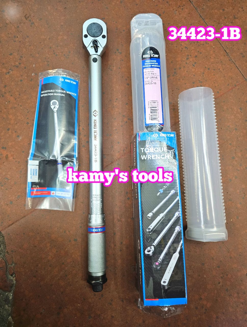 Cần siết lực Kingtony 1/2 inch 34423-1B 30-150 ft.lb