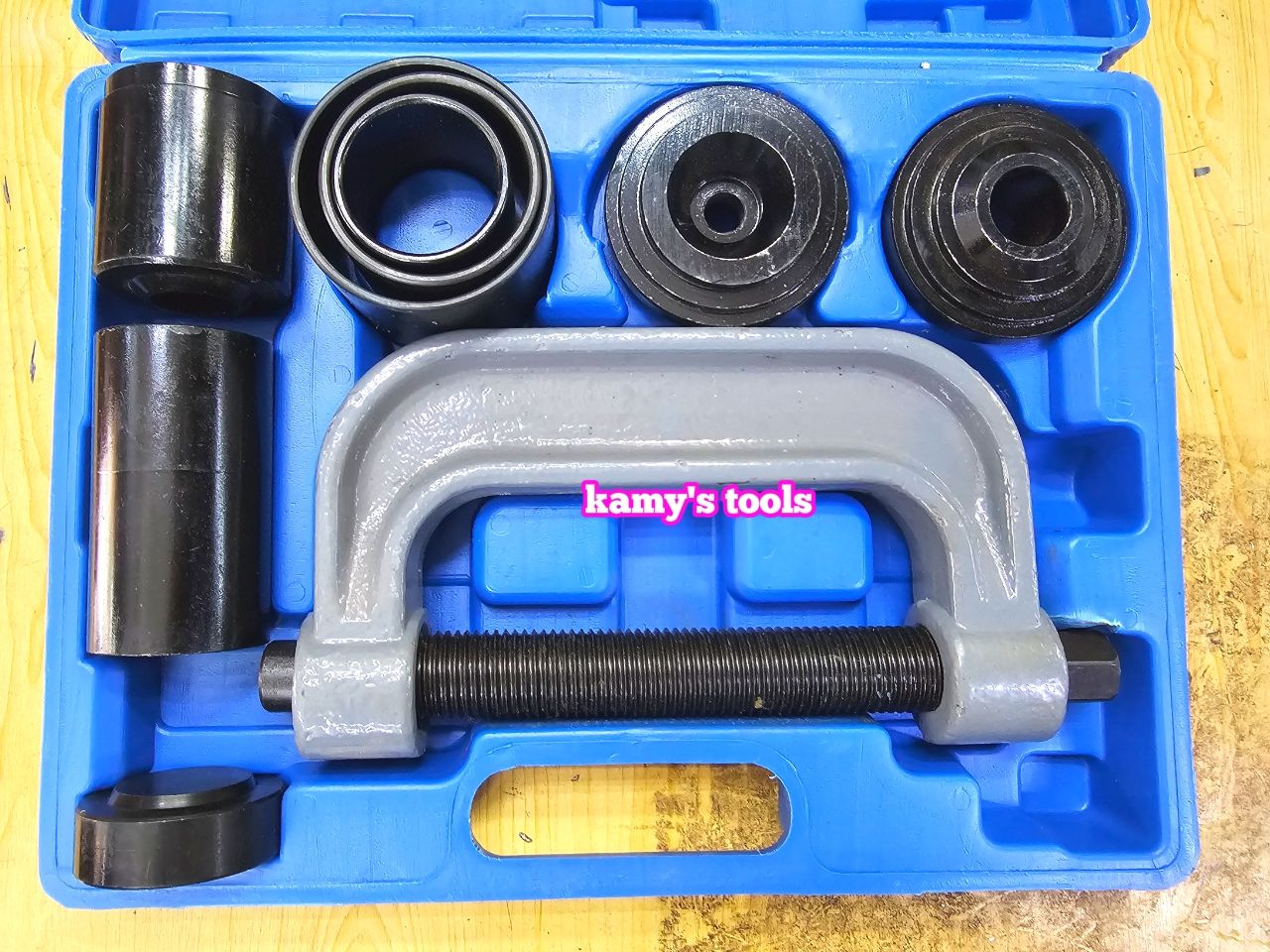 bộ vam cảo rotuyn càng a, tháo mở rotuyn đứng cao su cân bằng, cảo chữ c