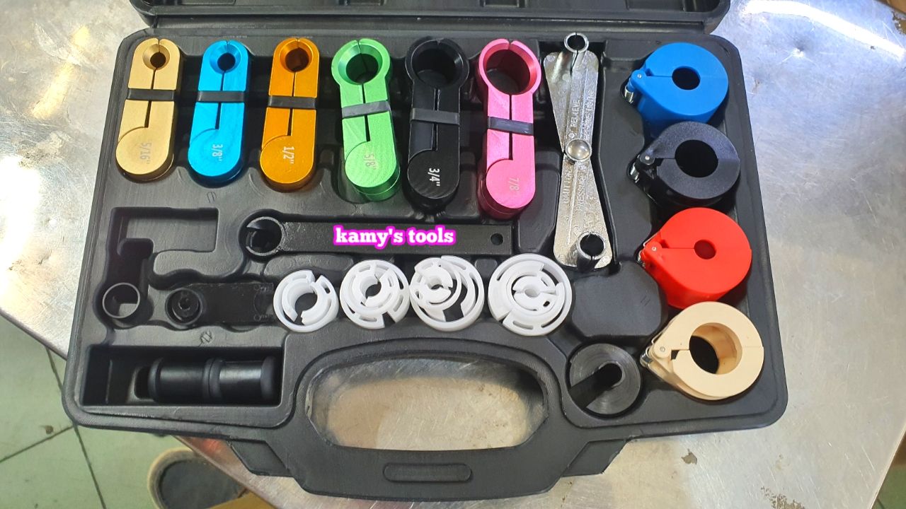 Dụng cụ tách ống lạnh và ống nhiên liệu tháo nối ống điều hòa ô tô 22 chi tiết