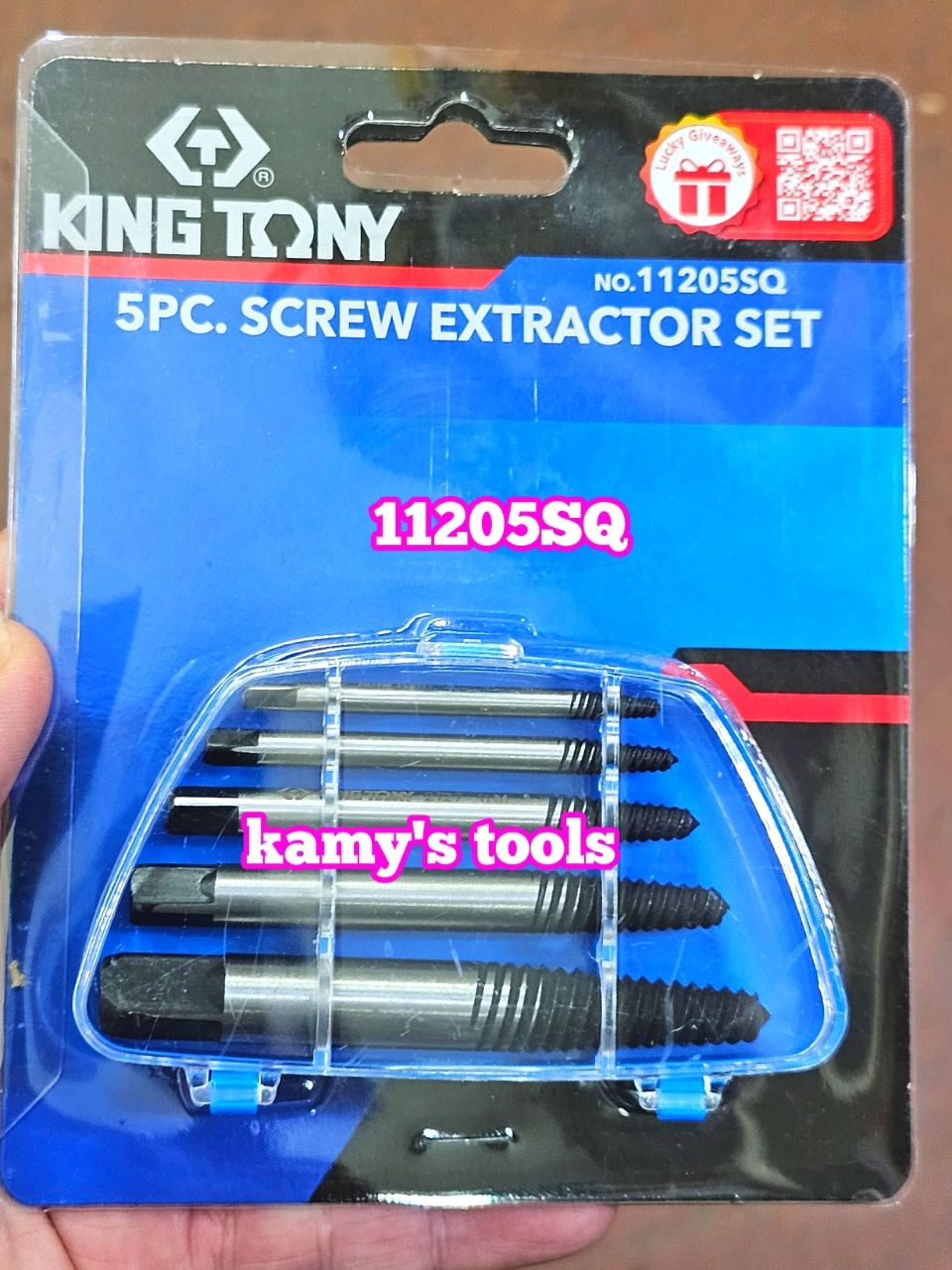 Bộ mở lấy ốc gãy kingtony model 11205SQ