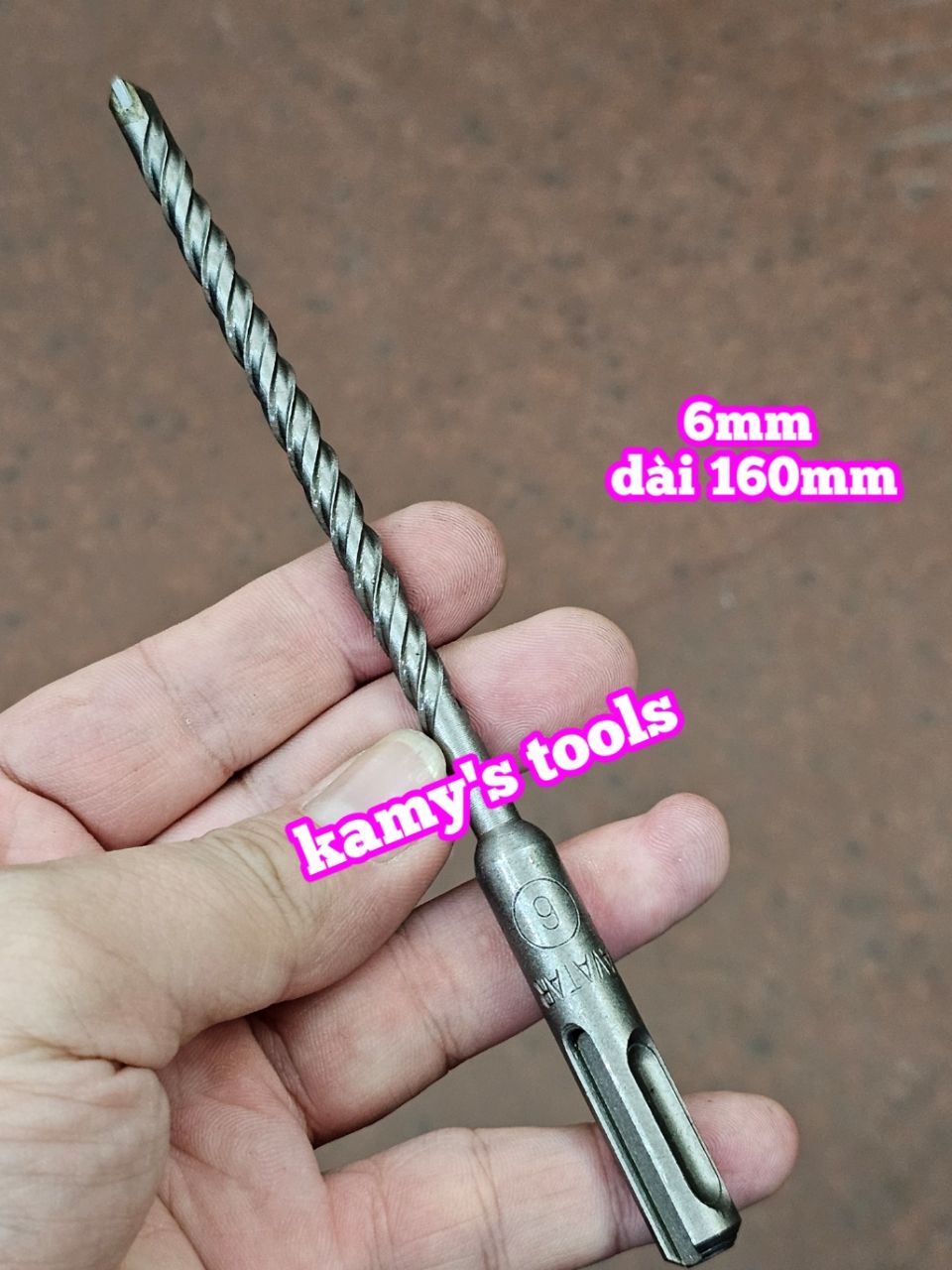 Mũi khoan bê tông đuôi gài 4 rãnh Avatar 6mm 8mm 10mm 12mm 14mm 16mm dài 160mm