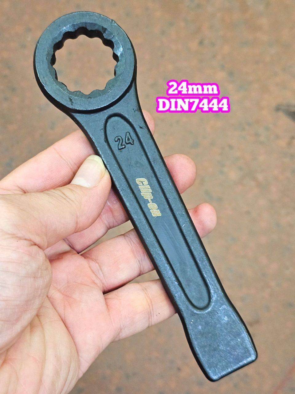 Cờ Lê Vòng Đóng 24mm Clip On (Vòng Đóng 24mm, Cờ Lê Đóng 1 Đầu Vòng 24mm)