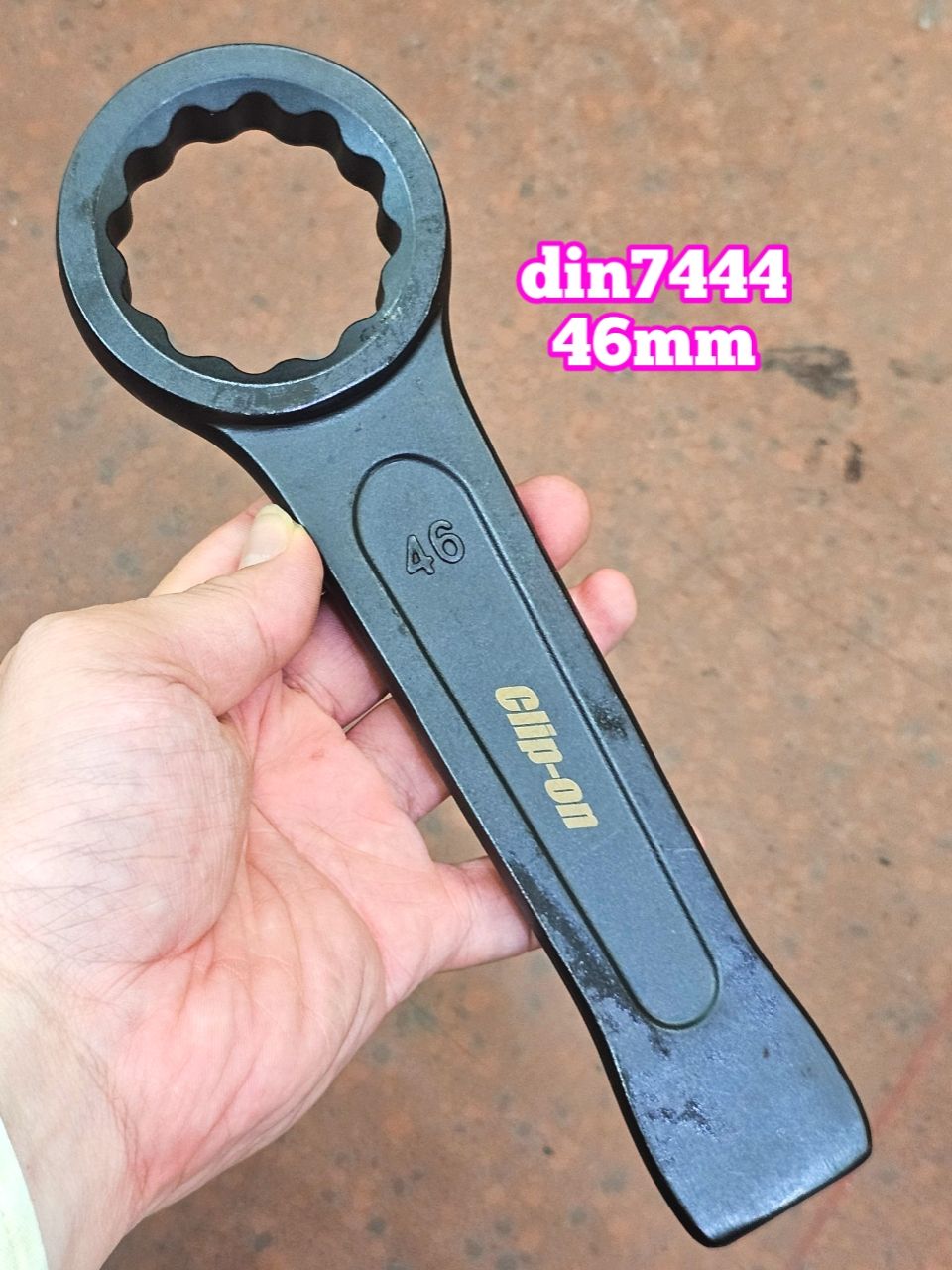 Cờ Lê Vòng Đóng 46mm Clip On (Vòng Đóng 46mm, Cờ Lê Đóng 1 Đầu Vòng 46mm)