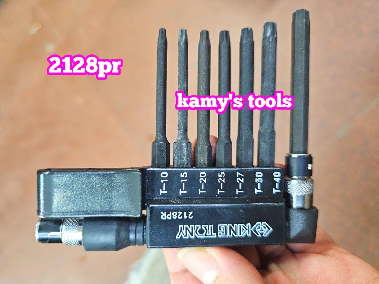 Bộ vít lục giác sao có lỗ 7 cái Kingtony model 2128PR