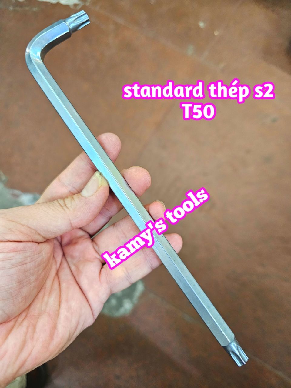 Lục giác bông sao hoa thị có lỗ thép S2 Standard T10 T15 T20 T25 T27 T30 T40 T45 T50