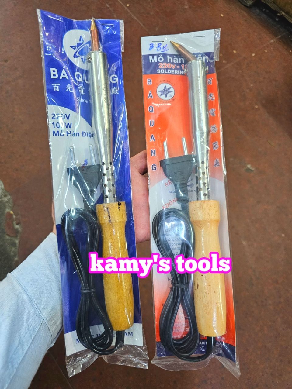 Mỏ Hàn Chì Cán Gỗ Bá Quang 100w