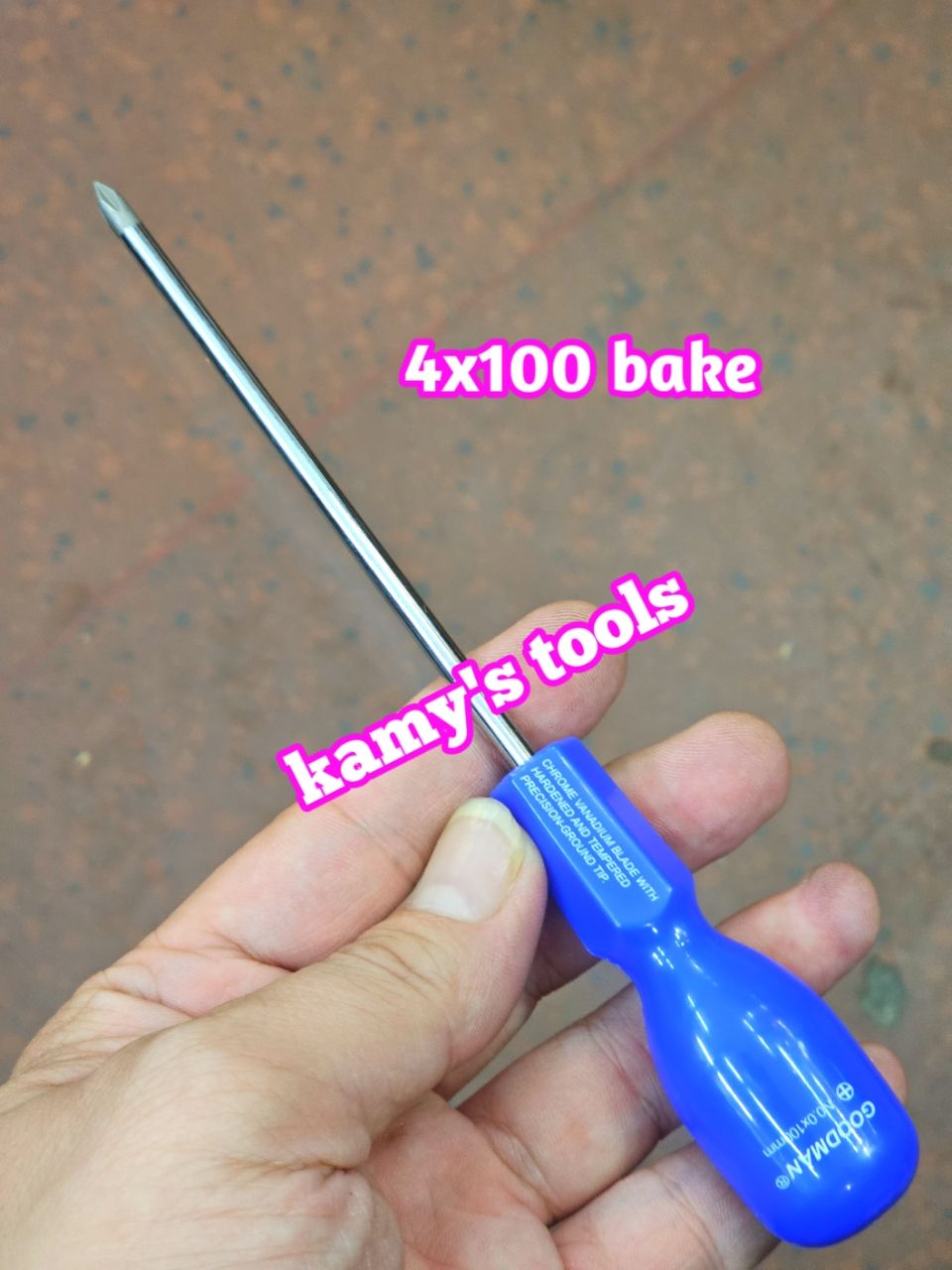 Tua Vít Goodman Bake Dẹp 4mm Taiwan (Tu Vít 4mm, Tua Vít 4mm, Tô Vít 4mm) lẻ từng cái