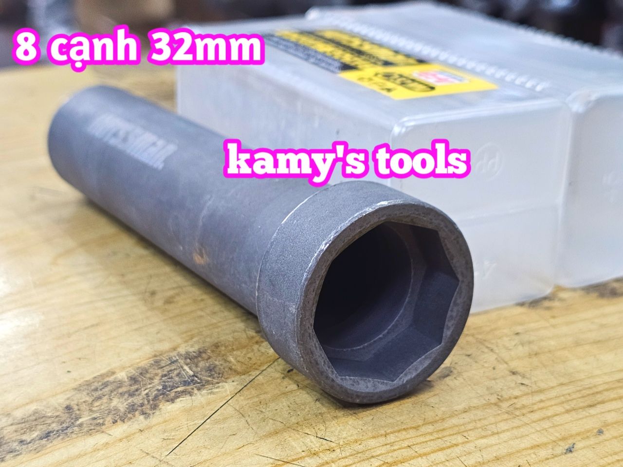 Tuýp Khẩu Mở Bắn Cổ Chén Phốt 8 Giác 32mm Dài 157mm Hotssman