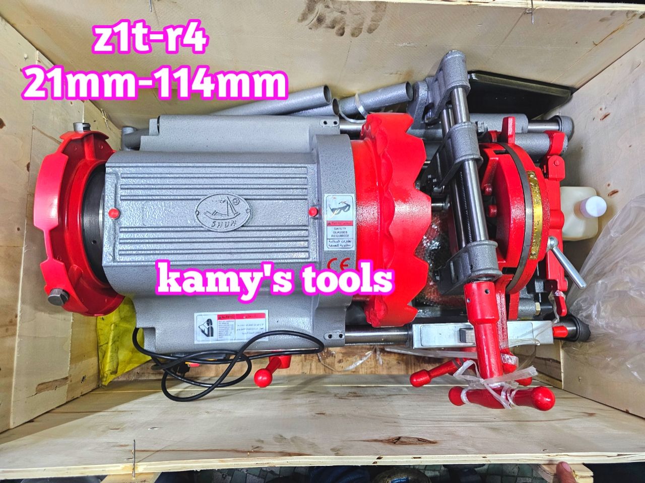 Máy tiện ren ống Z1T-R4 Long Shun 21mm-114mm