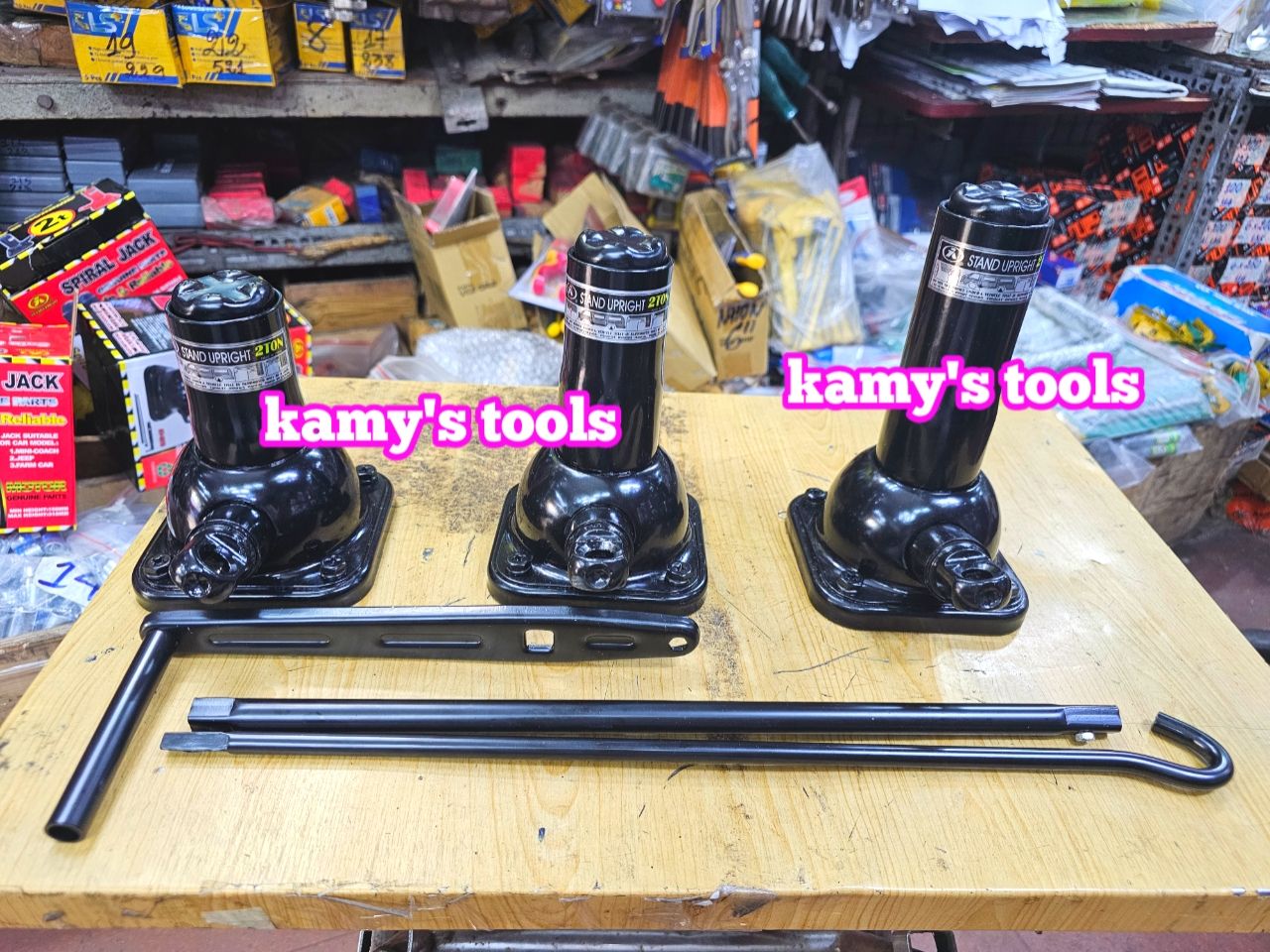 Bộ kích quay tay 3 khúc con đội nâng gầm xe ô tô Toyota Innova, Fortuner, SUV, bán tải ST-107 ST-107B ST-107H Stand Upright