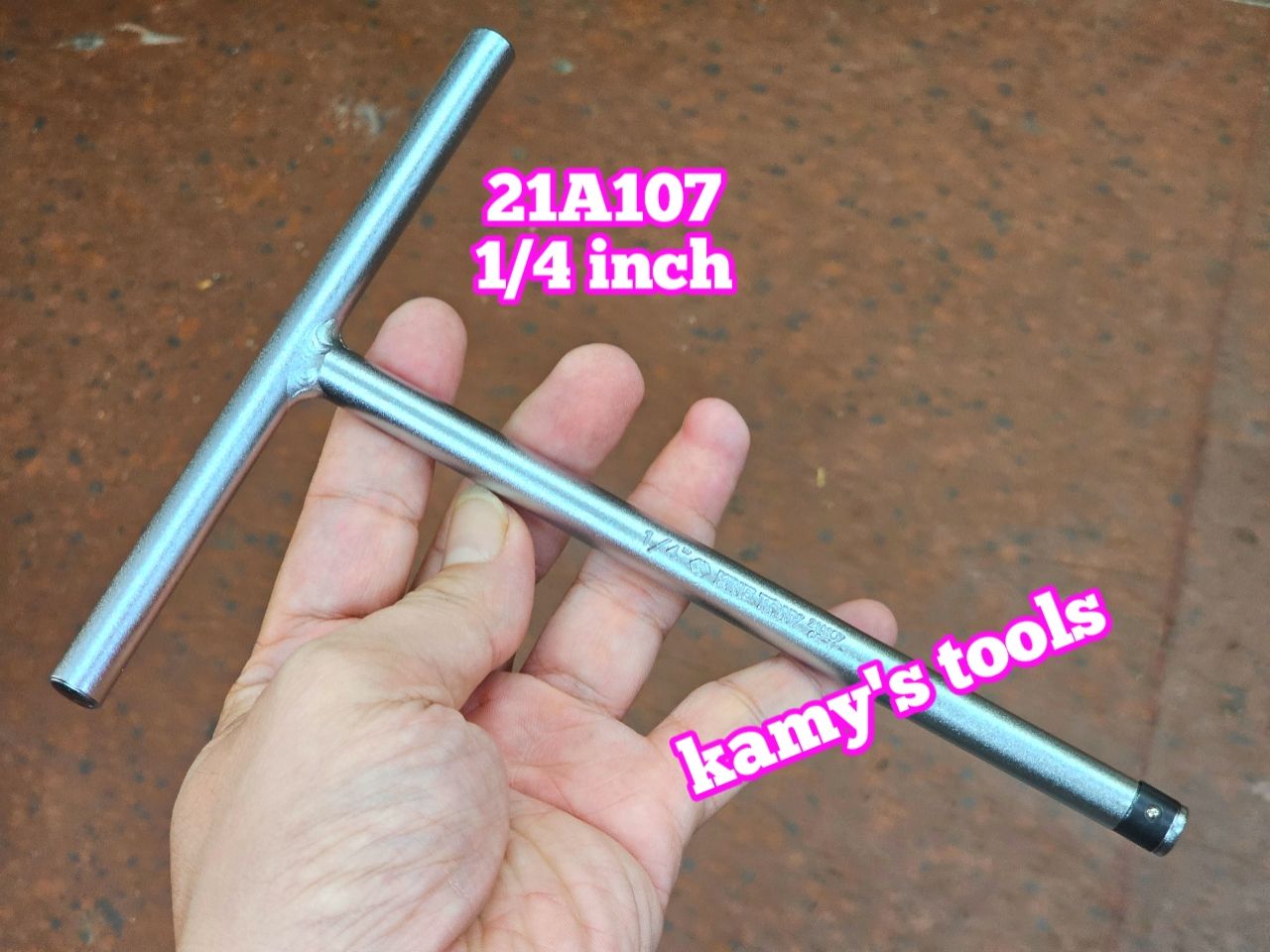 Cần tuýp chữ T Kingtony lỗ 1/4 inch model 21A107 dài 175mm