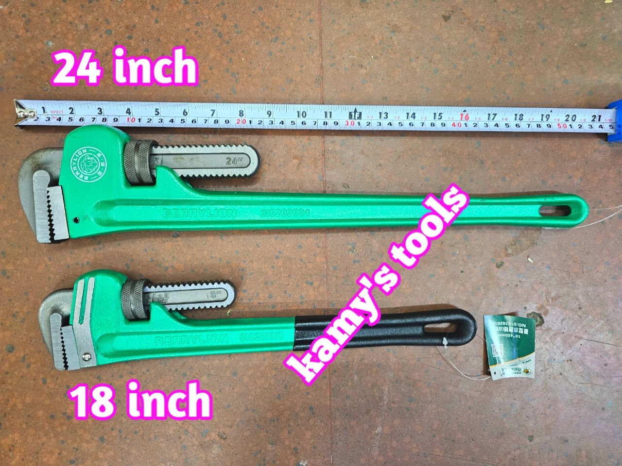 Mỏ lết răng 18 inch 24 inch BerryLion model 016202018 016202024 Chính Hãng