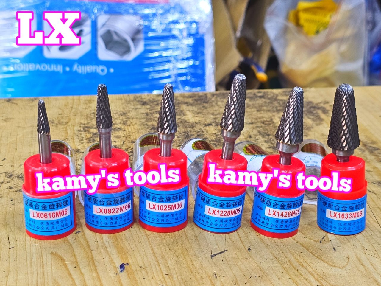 Mũi Mài Mũi Doa Hợp Kim Thép Lx 6mm 8mm 10mm 14mm 16mm