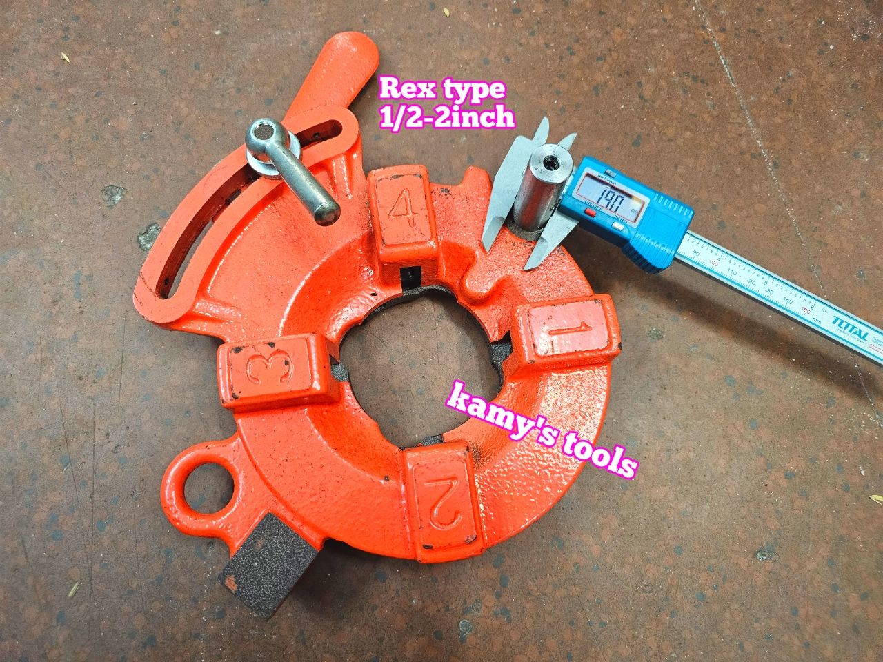 Đầu bò cơ cặp dao máy tiện ren ống Rex type dùng cho máy tiện ren ống Rex 1/2-2 inch