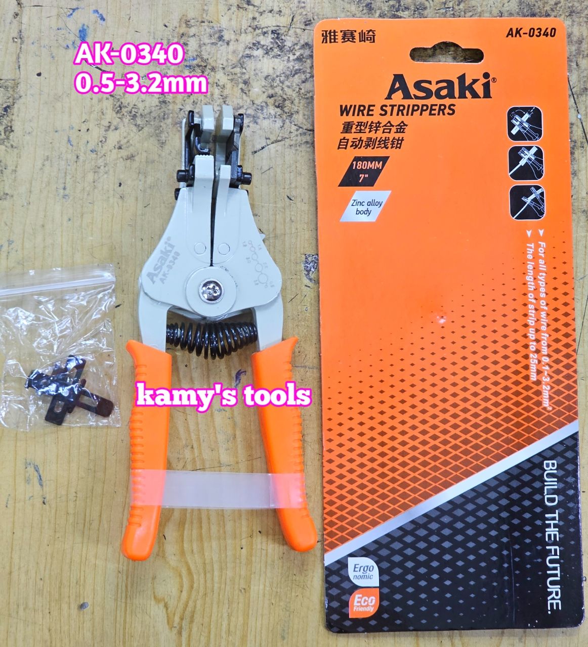 Kìm Tuốt Dây Tự Động Asaki Ak-0340