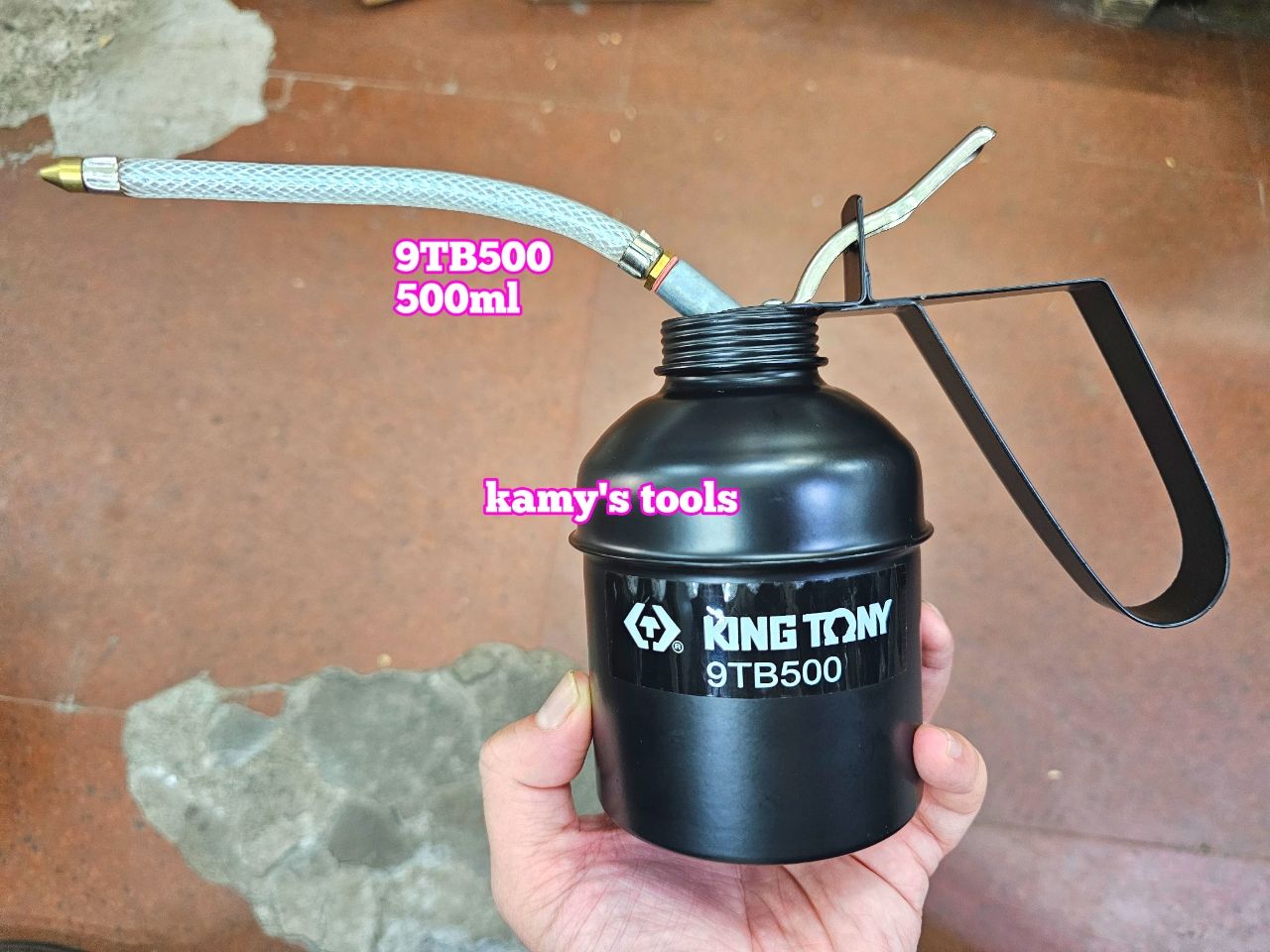 Bình châm nhớt bằng sắt Kingtony model 9TB500 500ml