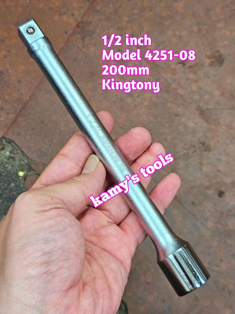 Khúc nối 1/2 inch Kingtony model 4251 dài 50mm 75mm 100mm 125mm 150mm 200mm 250mm 4251-03 4251-04 4251-05 4251-06 4251-08 4251-10
