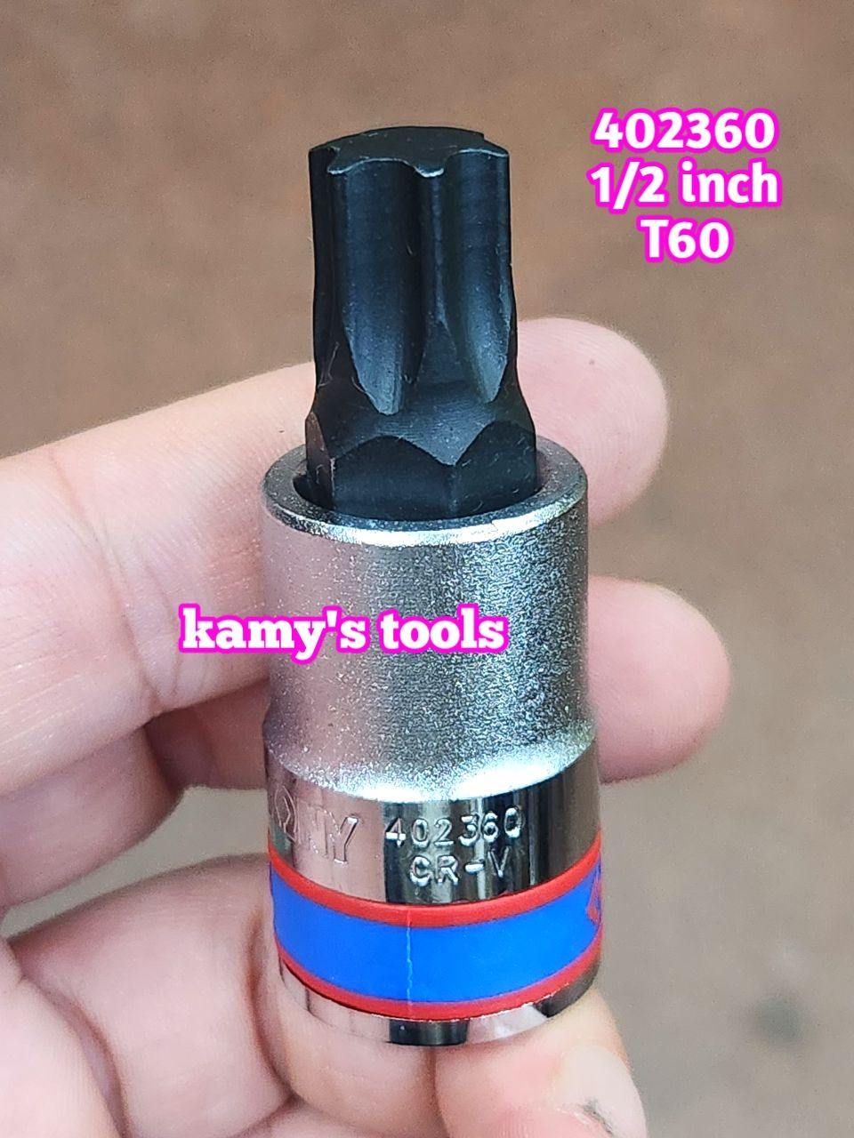 Đầu tuýp đầu khẩu lục giác bông sao Kingtony 1/2 inch T20 T25 T27 T30 T40 T45 T50 T55 T60 T70 402320 402325 402327 402330 402340 402345 402350 402355 402360 402370